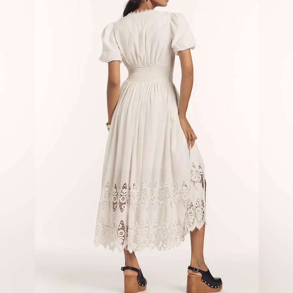 Anthropologie Katerina Button-Front Dress: Eyelet Edition - Picture 2 of 5